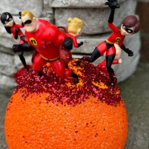 The Incredibles on 9" Orange Sphere