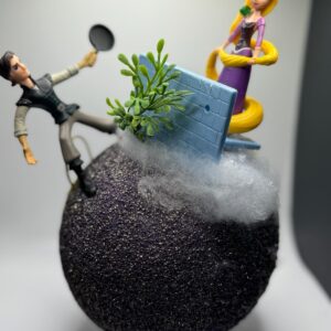 Rapunzel on purple 9” sphere