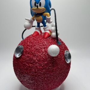Sonic the Hedgehog on 6” red Sphere