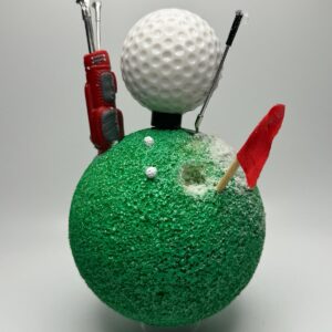 Golf w clubs, bag and balls